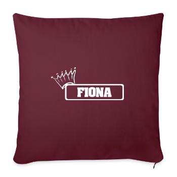 Couronne Fiona - Coussin et housse de 45 x 45 cm - bordeaux - Devant