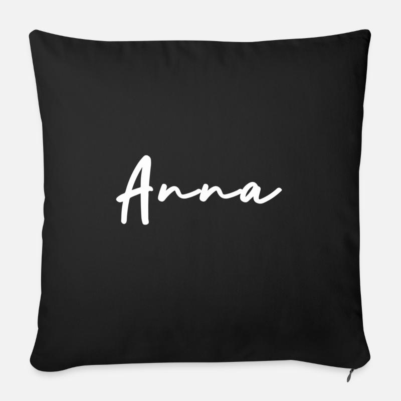 Anna - Sofakissen mit Füllung 45 x 45 cm - Schwarz