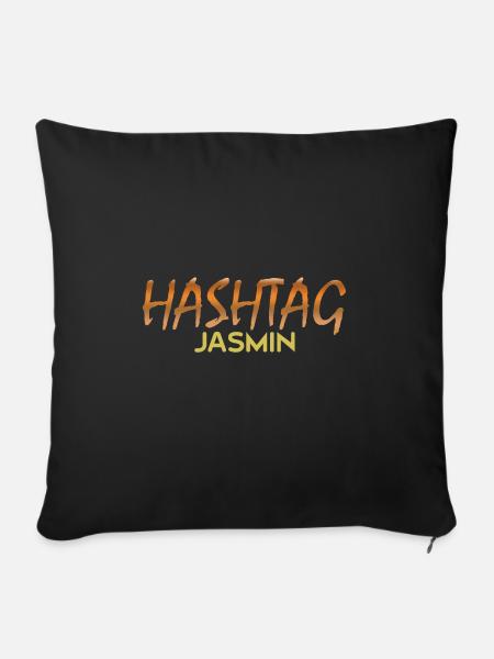 Jasmin Jasmin - Sofakissen mit Füllung 45 x 45 cm - Schwarz