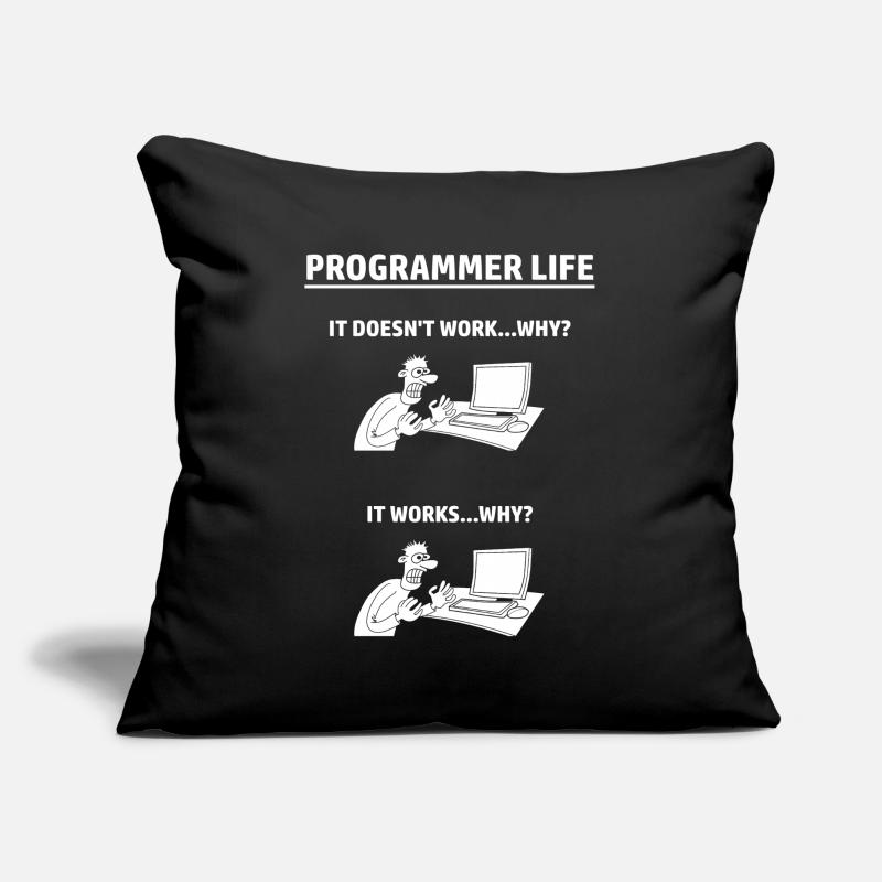 Programmierer Humor Informatik IT Sofakissen mit Füllung 45 x 45 cm