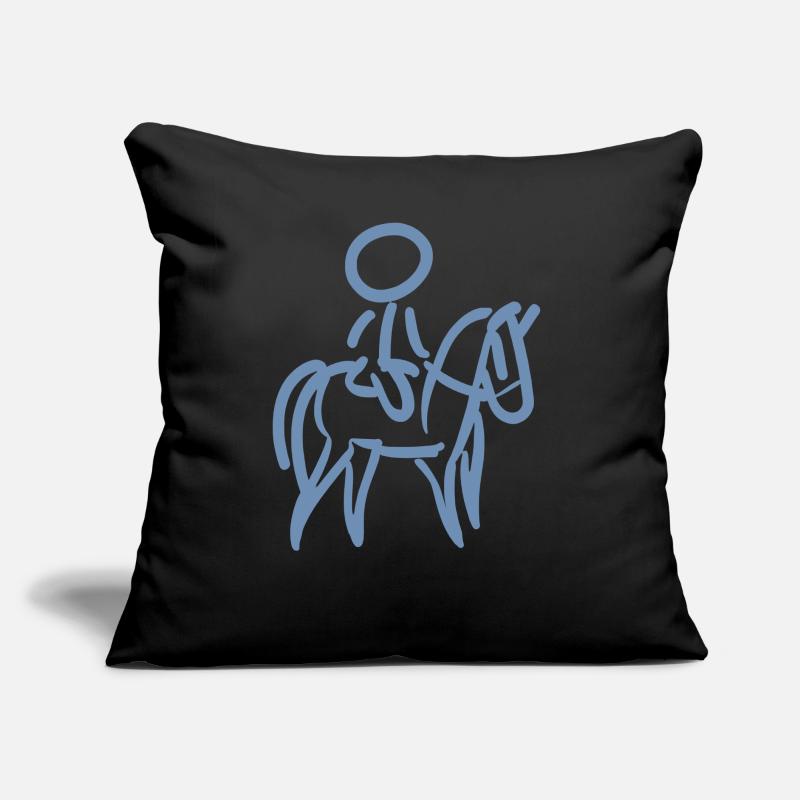 Cavalier sur Cavalier Minimalisme Minimaliste Coussin et housse de 45 x 45 cm