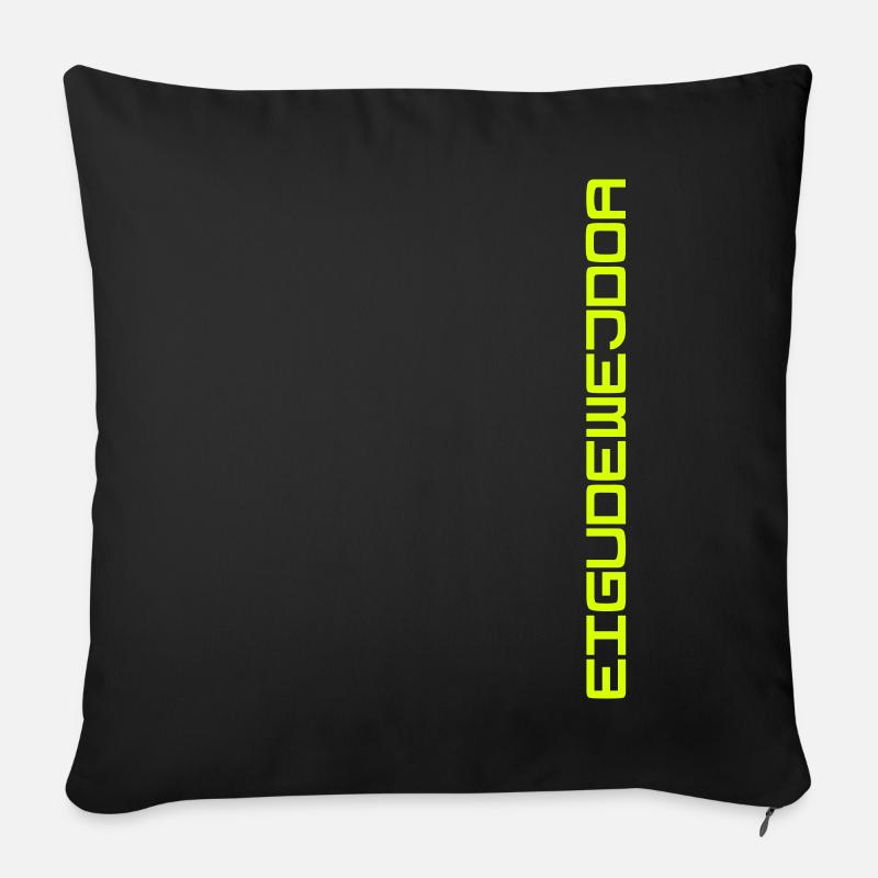 EIGUDEWEJDOA | Urrer Schwätzerei - Sofakissen mit Füllung 45 x 45 cm - Schwarz