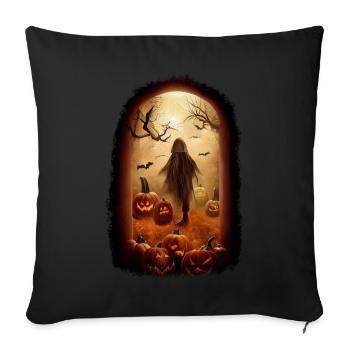 Halloween Ghost - Sofakissen mit Füllung 45 x 45 cm - Schwarz - Vorne