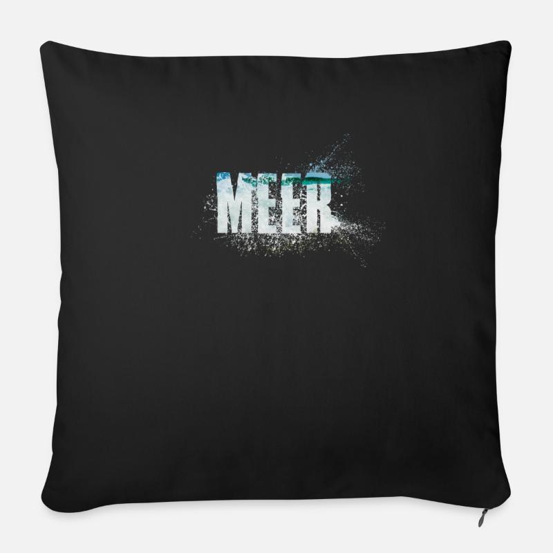 Meer - Sofakissen mit Füllung 45 x 45 cm - Schwarz