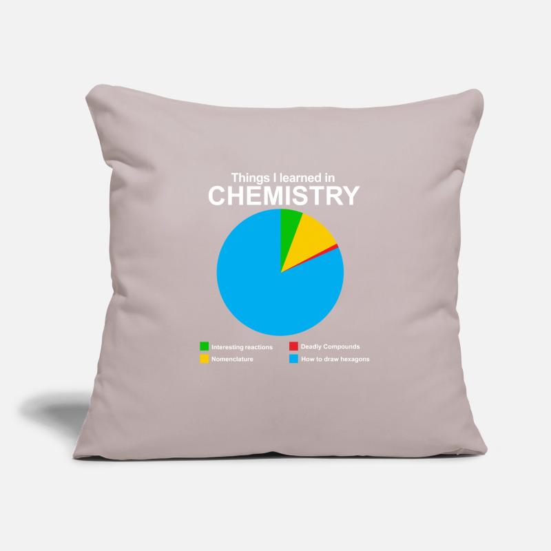 Science chemistry physics math biologist nerd Sofa pillow with filling 45cm x 45cm