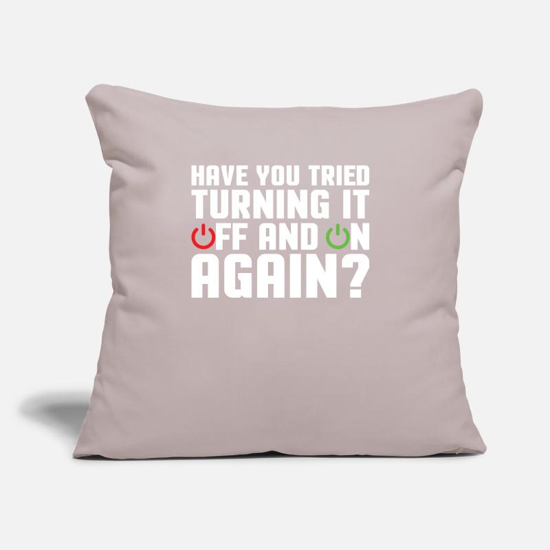 Support Programmer Tech Admin Funny Sayings Sofa pillow with filling 45cm x 45cm