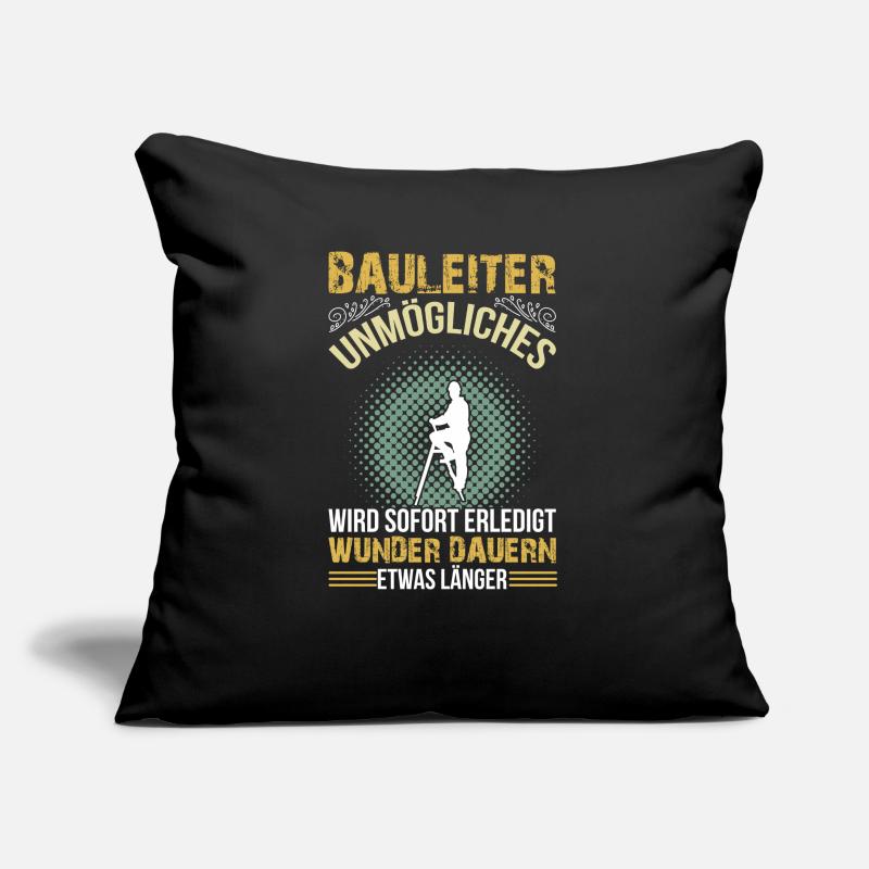 Construction managers make it possible Sofa pillow with filling 45cm x 45cm