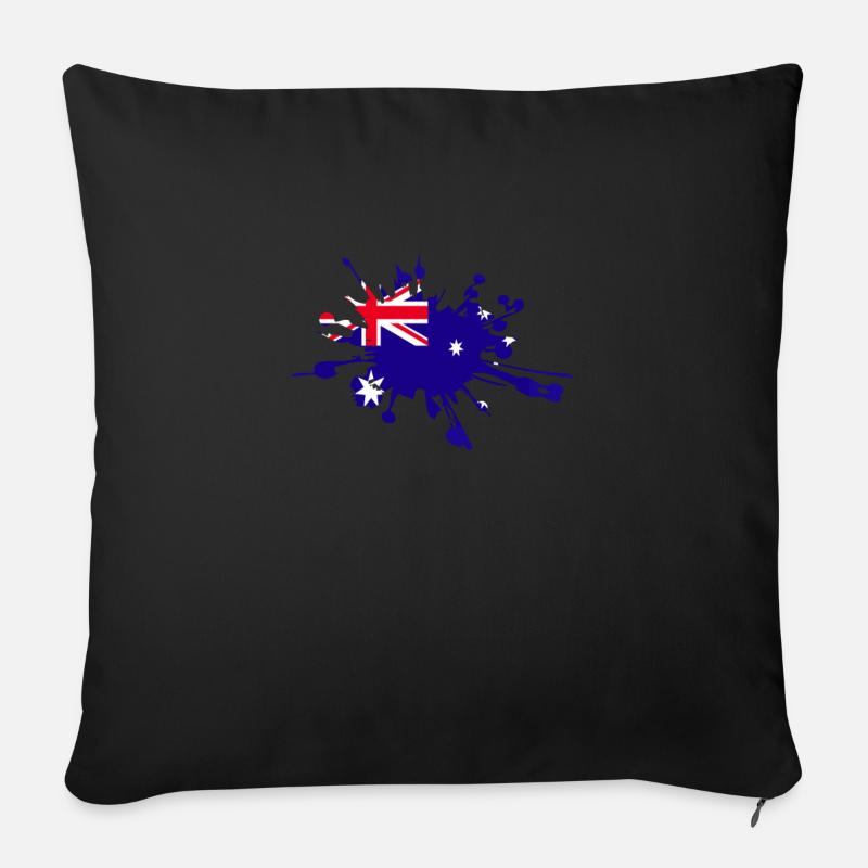 Australie Australien Australien australienne - Coussin et housse de 45 x 45 cm - noir