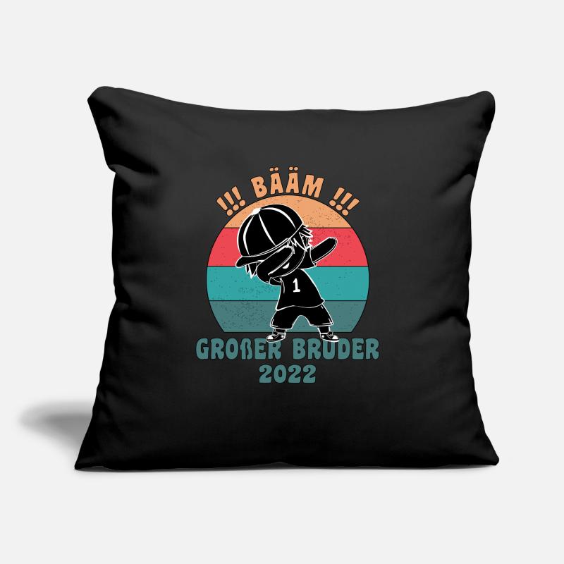 Bääm! Großer Bruder 2022 Ankündigung Dab Geburt Sofakissen mit Füllung 45 x 45 cm