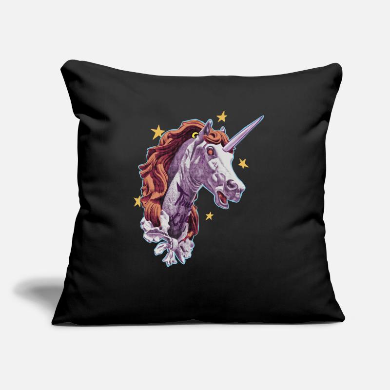 La vie difficile d’une licorne Coussin et housse de 45 x 45 cm