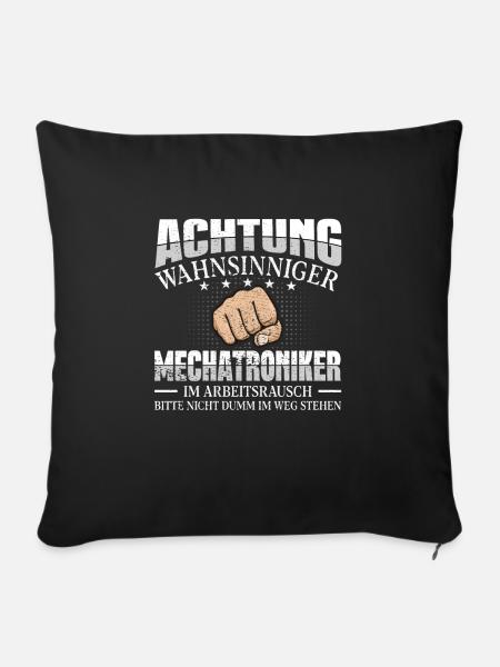 Mechatroniker - Sofakissen mit Füllung 45 x 45 cm - Schwarz