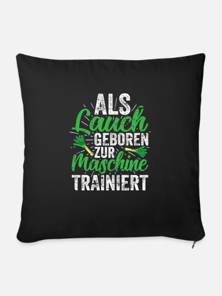 Lauch - Sofakissen mit Füllung 45 x 45 cm - Schwarz