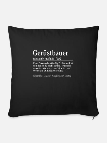 Gerüstbauer Definition Duden Gerüstbau - Sofakissen mit Füllung 45 x 45 cm - Schwarz