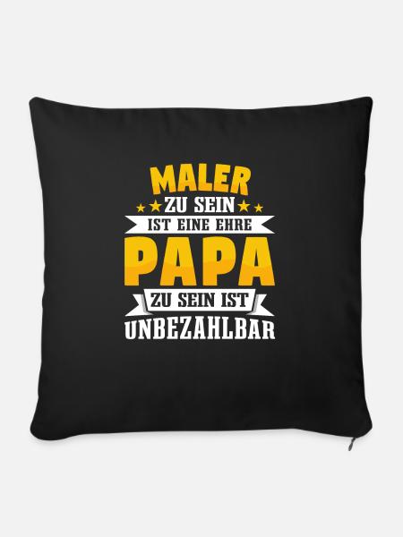 Maler - Sofakissen mit Füllung 45 x 45 cm - Schwarz