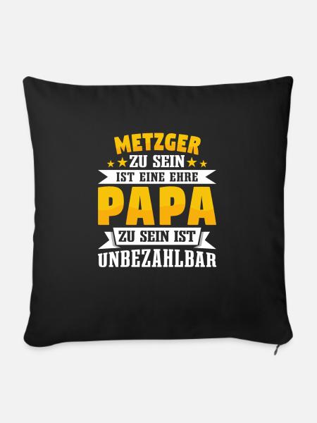 Metzger - Sofakissen mit Füllung 45 x 45 cm - Schwarz