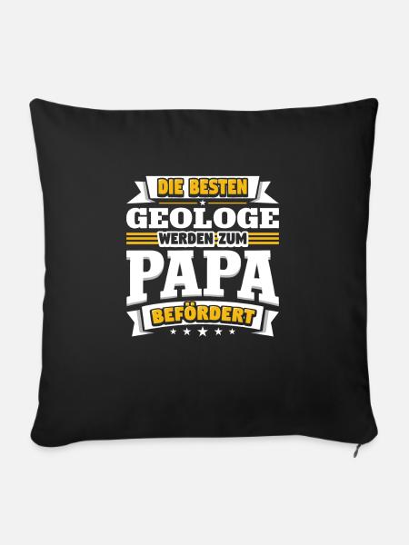 Geologe - Sofakissen mit Füllung 45 x 45 cm - Schwarz