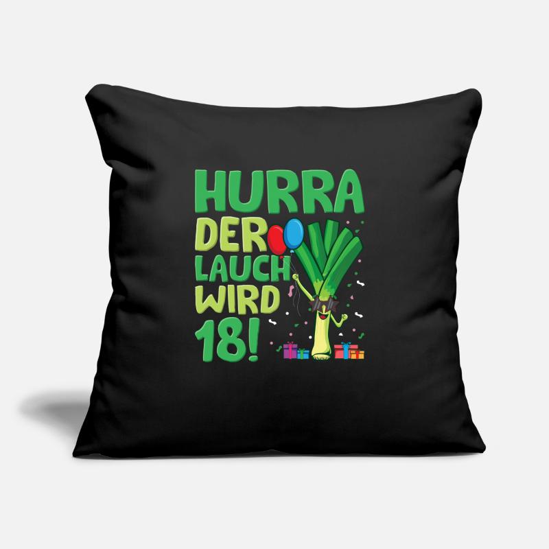Hurra der Lauch wird 18 Sofakissen mit Füllung 45 x 45 cm