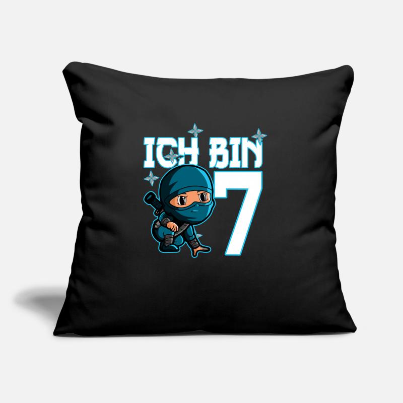 Kostüm Ninja 7. Geburtstag Junge Sofakissen mit Füllung 45 x 45 cm