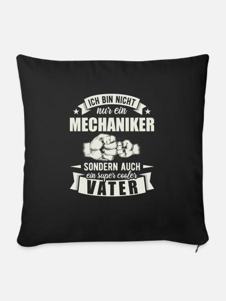 Mechaniker - Sofakissen mit Füllung 45 x 45 cm - Schwarz