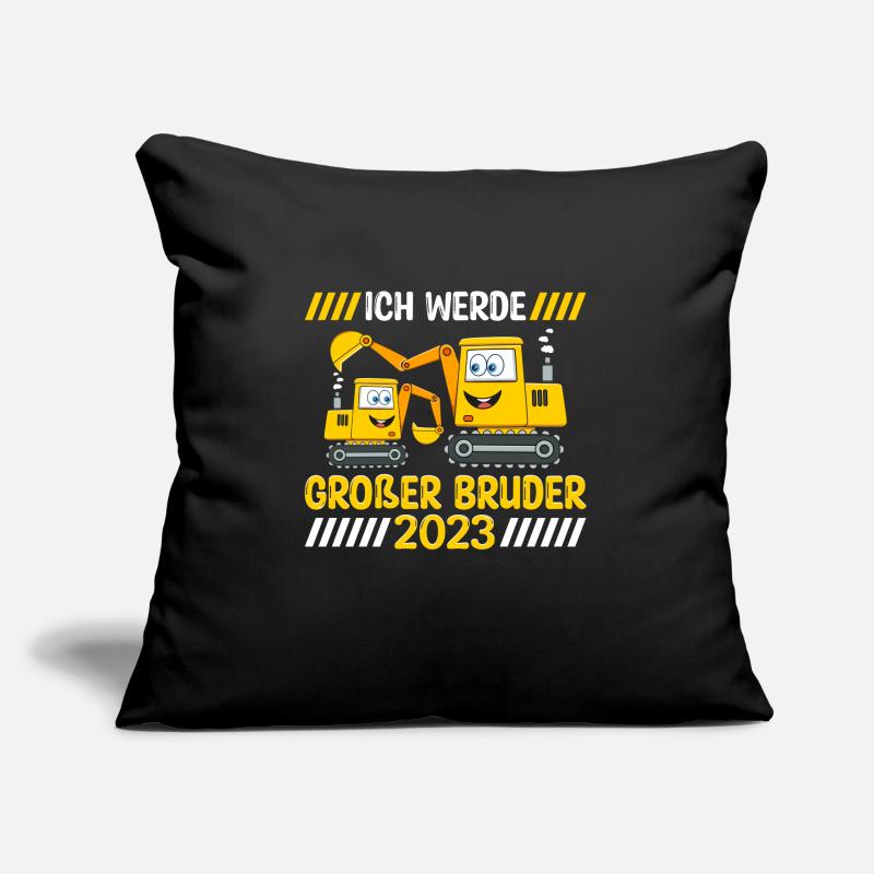 Ich werde ein Großer Bruder 2023 Sofakissen mit Füllung 45 x 45 cm