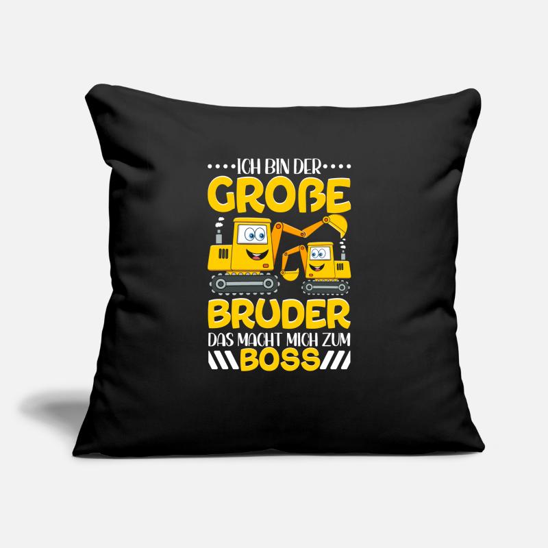 Ich werde ein Großer Bruder 2023 Sofakissen mit Füllung 45 x 45 cm