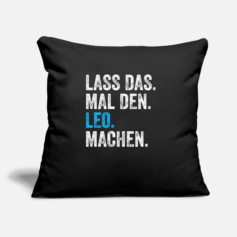 Lass das mal den Leo machen Name Sofakissen mit Füllung 45 x 45 cm