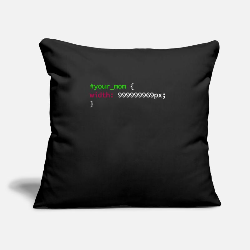 Web and CSS Programmer Developer Coding Code Sofa pillow with filling 45cm x 45cm