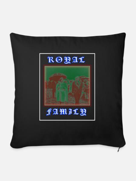 ROYAL FAMILY - Sofakissen mit Füllung 45 x 45 cm - Schwarz