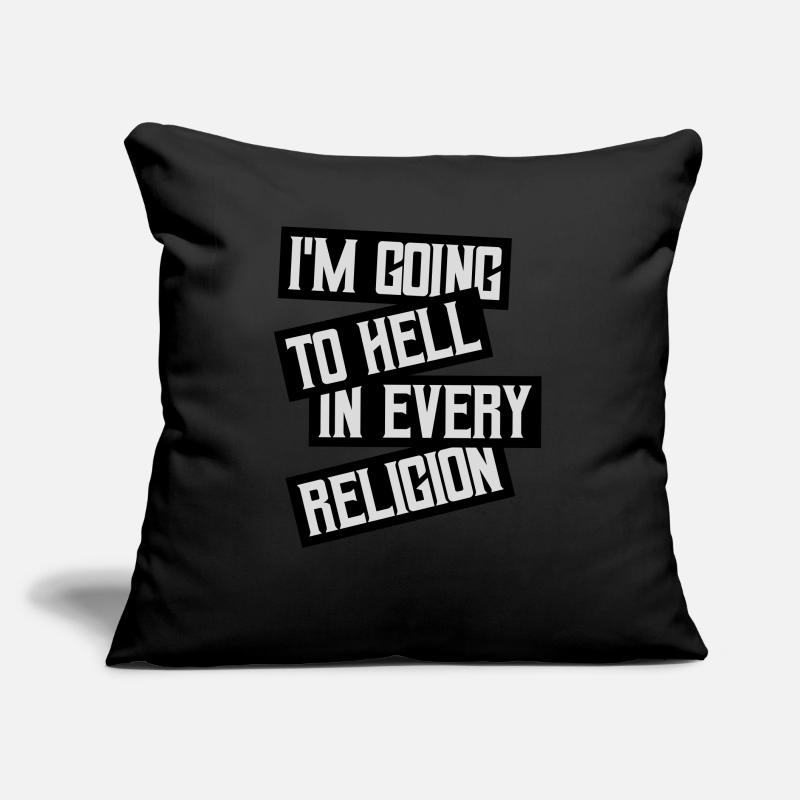 in going to hell Sofa pillow with filling 45cm x 45cm