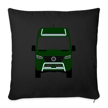 Sprinter W907 W910 vorn Avant 4x4 Silhouette Umris - Coussin et housse de 45 x 45 cm - noir - Devant