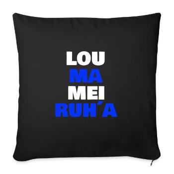 Design Lou ma mei Ruha - Sofa pillow with filling 45cm x 45cm - black - Front