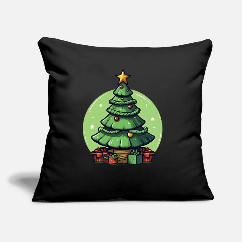 Tannenbaum oder Weihnachtsbaum an Weihnachten Sofakissen mit Füllung 45 x 45 cm