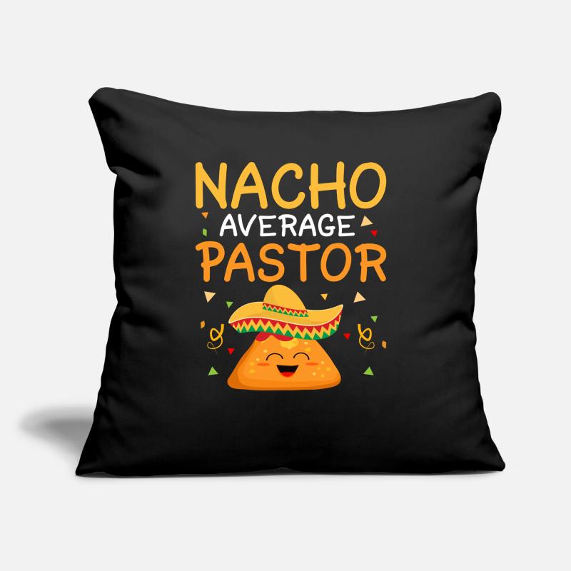 Nacho Moyenne Pasteur Prédicateur Chef religieux Coussin et housse de 45 x 45 cm
