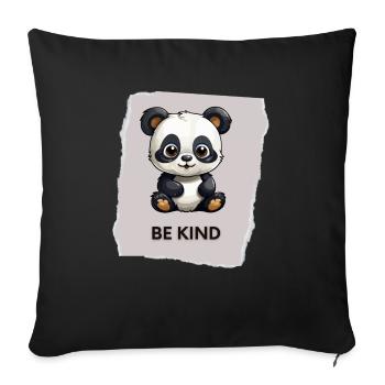Be Kind - Coussin et housse de 45 x 45 cm - noir - Devant
