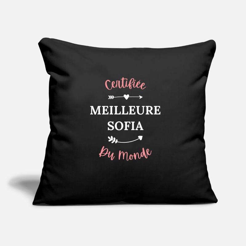 Certifiée meilleure sofia du monde Coussin et housse de 45 x 45 cm