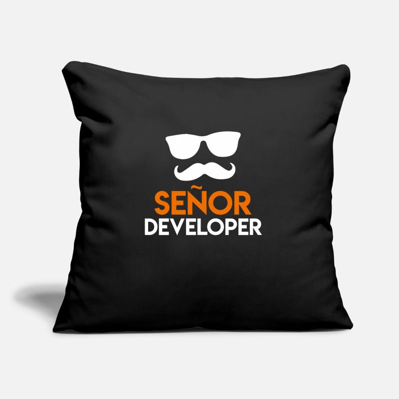 Senor Developer Programmierer Entwickler Nerd Sofakissen mit Füllung 45 x 45 cm