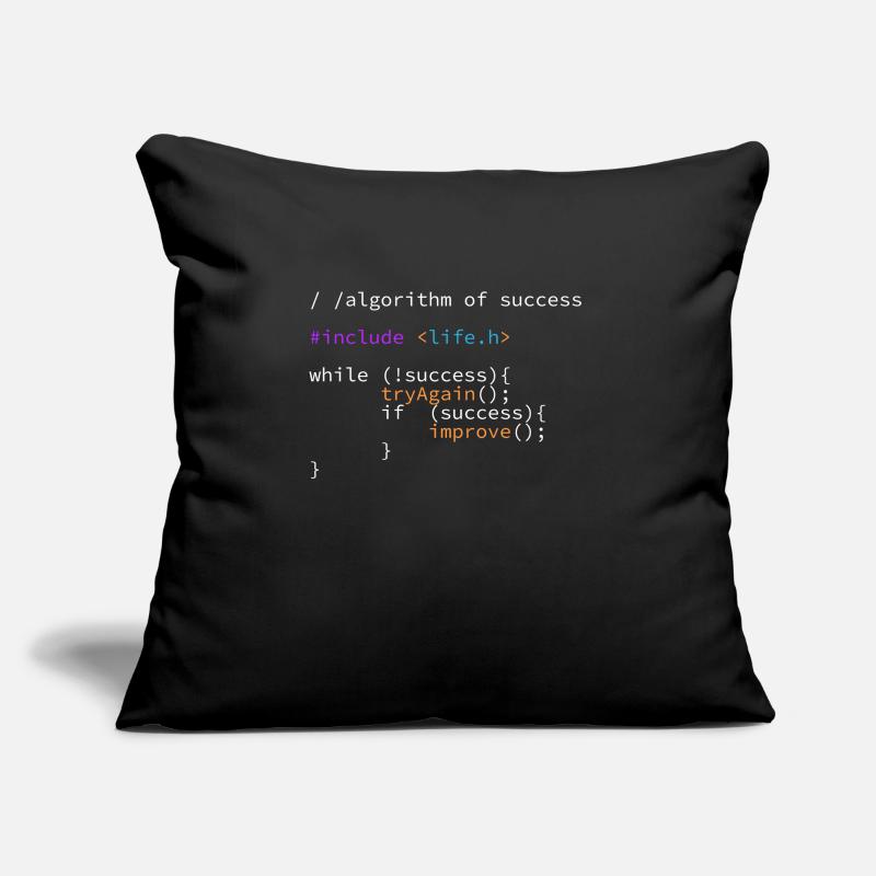 Code de programme algorithme de succès it développeur Coussin et housse de 45 x 45 cm