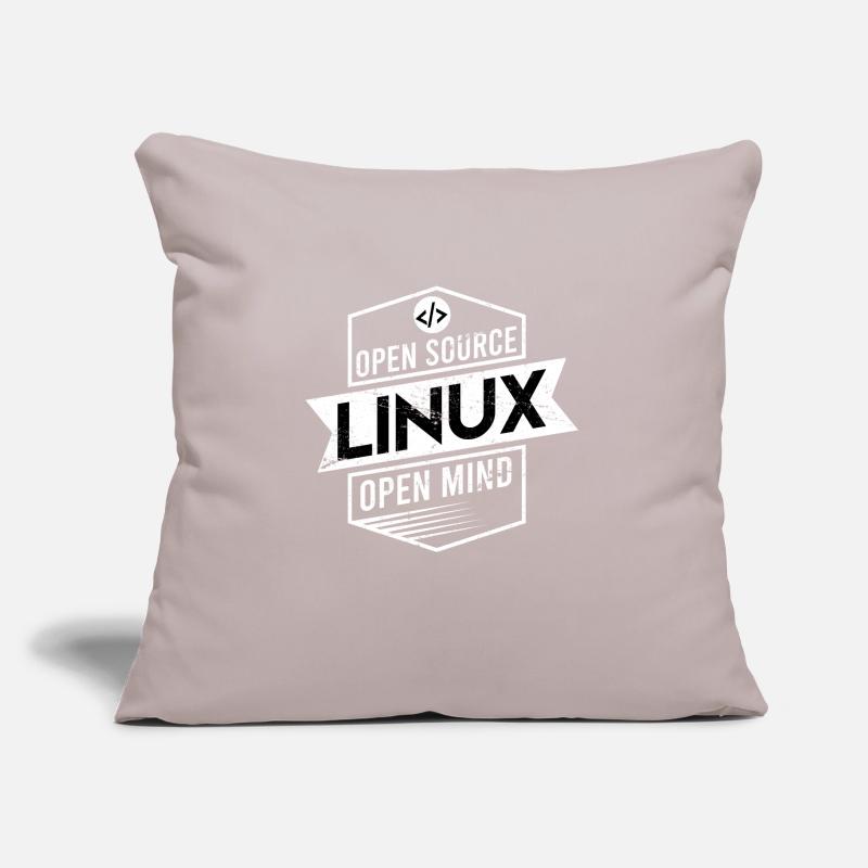 Programmierer Linux Geschenk Open Source Sofakissen mit Füllung 45 x 45 cm