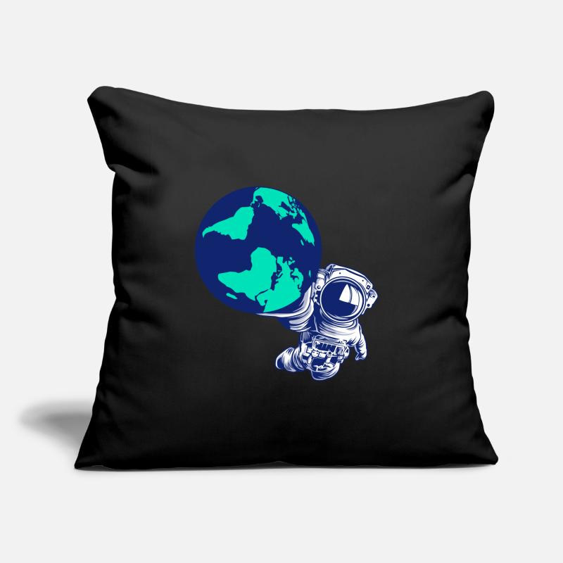Astronaut Globe Universe Galaxy Solar System Sofa pillow with filling 45cm x 45cm