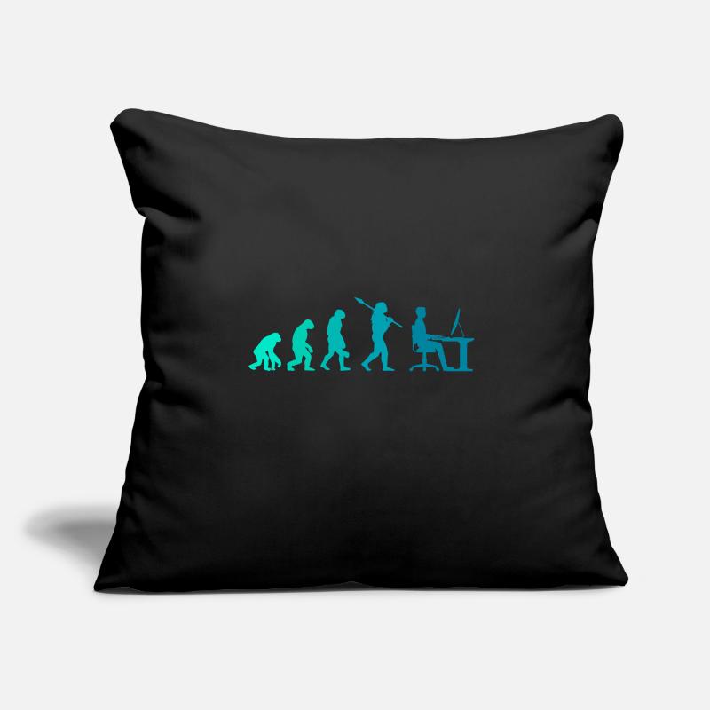 Programmierer Evolution Schreibtisch Büro Geschenk Sofakissen mit Füllung 45 x 45 cm