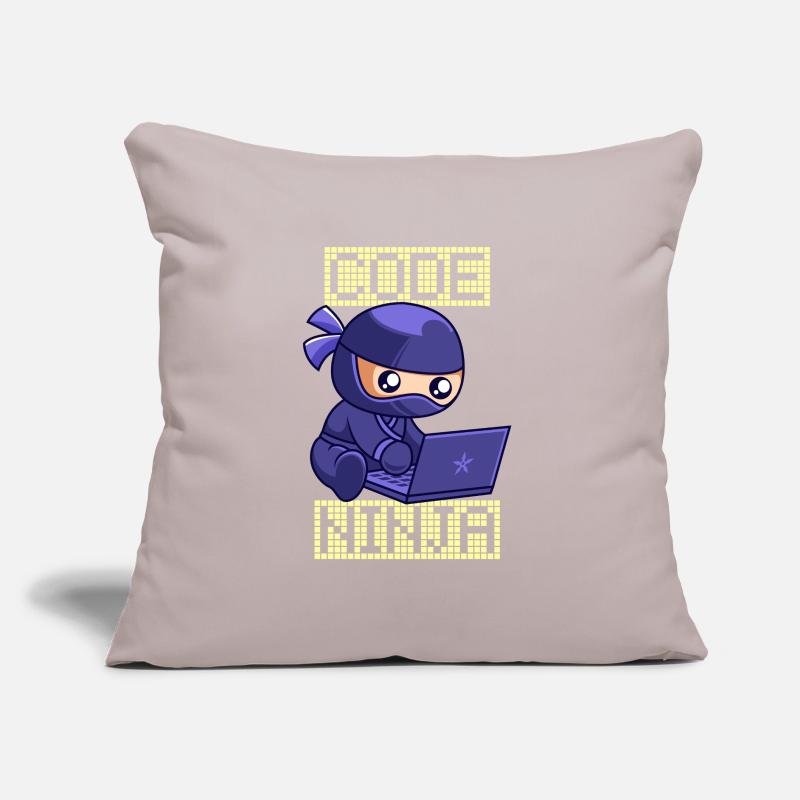 Code Ninja Coder Software Developer Programmer Sofa pillow with filling 45cm x 45cm