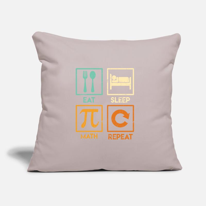 Mathematician Saying Eat Sleep Math Repeat Sofa pillow with filling 45cm x 45cm