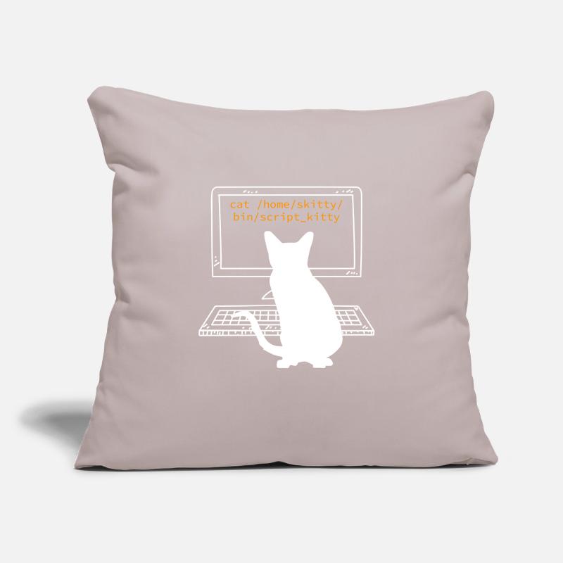 Katzenbesitzer Katzen Programmierer Informatik Sofakissen mit Füllung 45 x 45 cm