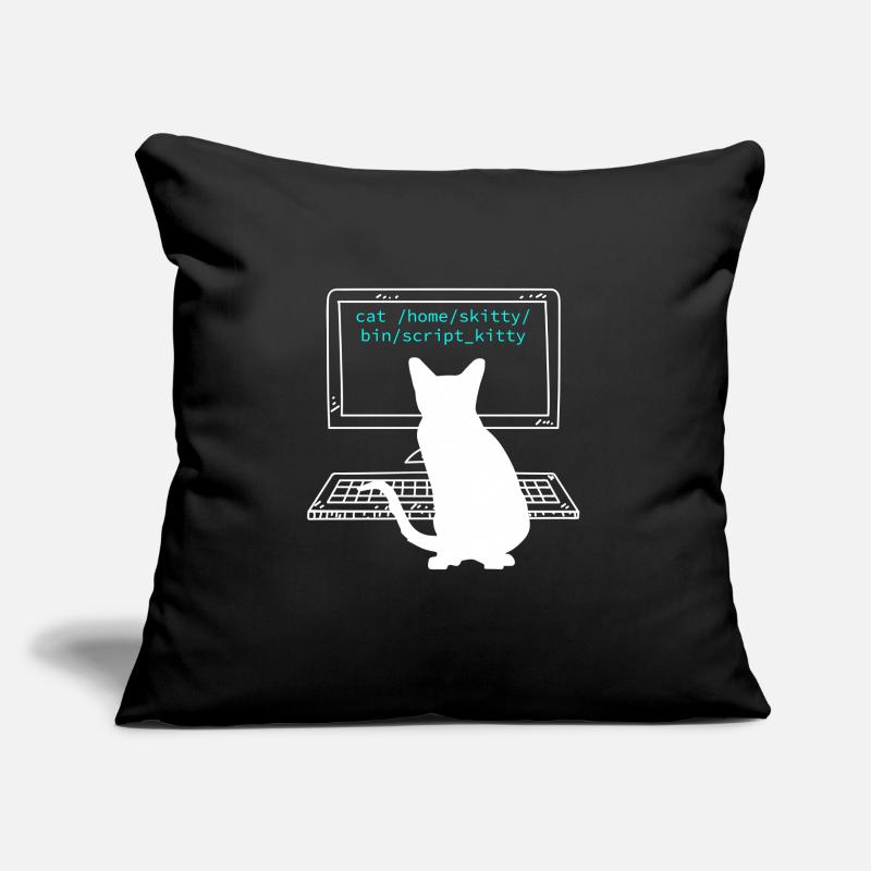 Katzenbesitzer Programmierer Coder Informatiker Sofakissen mit Füllung 45 x 45 cm