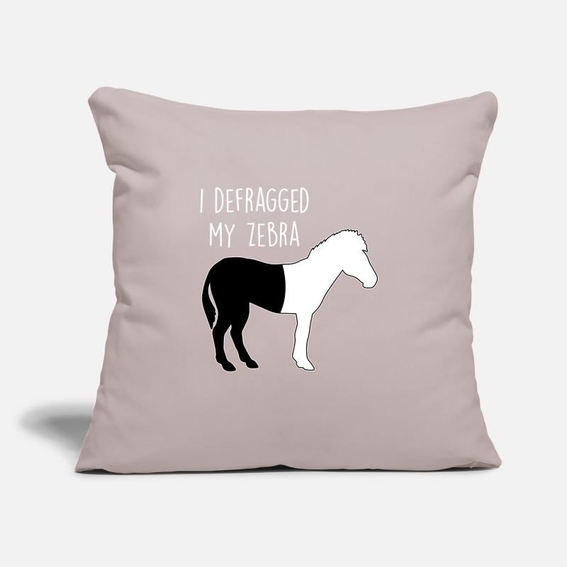I defragged my Zebra Coder Computer Scientist Hacker Sofa pillow with filling 45cm x 45cm