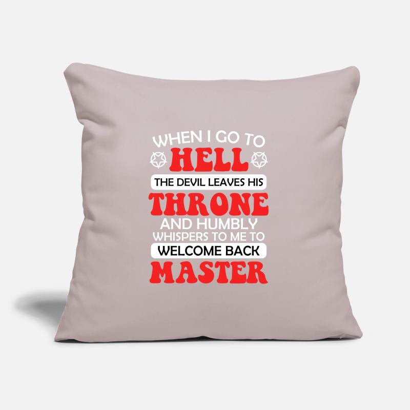 Sarcasm Devil Joke Satan Antichrist Evil Common Sofa pillow with filling 45cm x 45cm