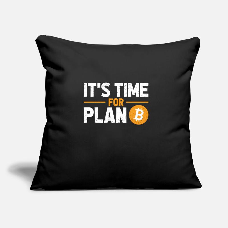 Plan B Bitcoin Sofakissen mit Füllung 45 x 45 cm