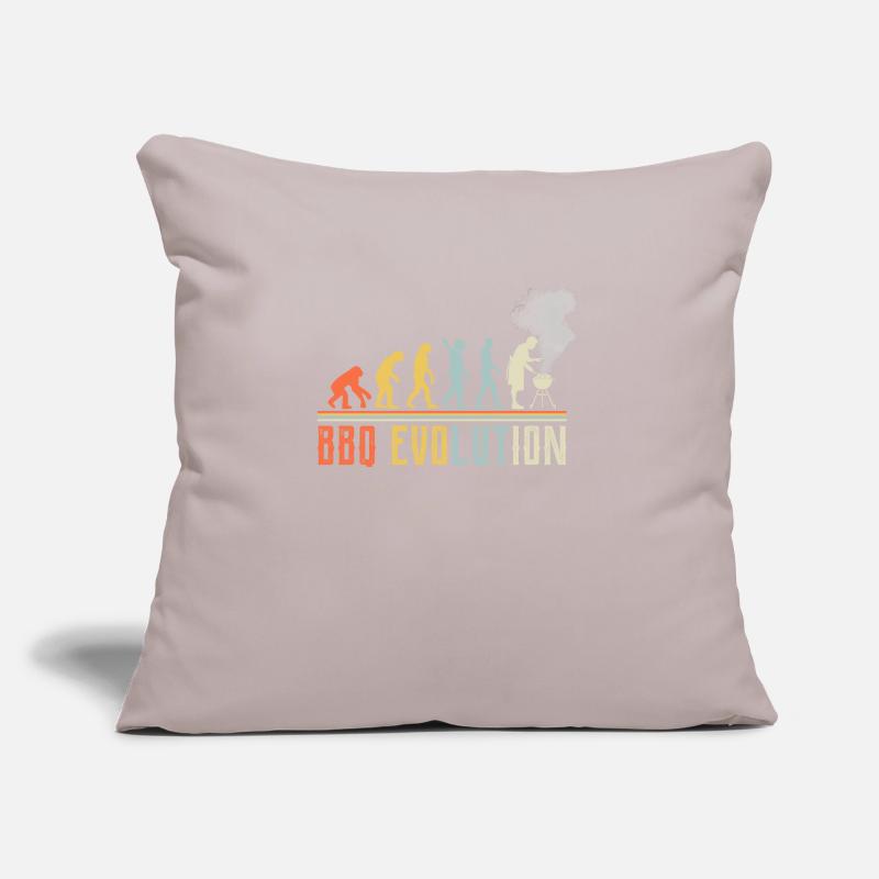 BBQ Evolution Citation amusante Coussin et housse de 45 x 45 cm