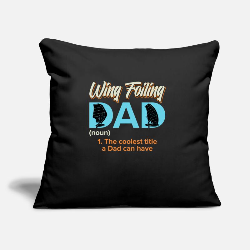 Wing Foiling Dad Wing Surf Wing Foil Sofakissen mit Füllung 45 x 45 cm