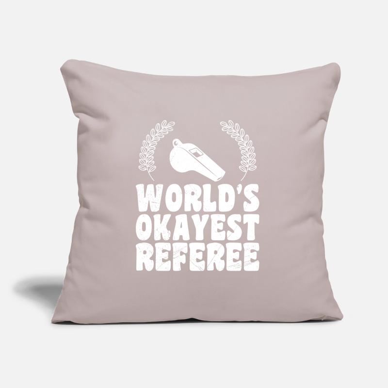 Arbitre Refeferee le plus correct du monde Coussin et housse de 45 x 45 cm
